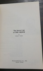 The Secret Cult of THE ORDER – Antony C. Sutton