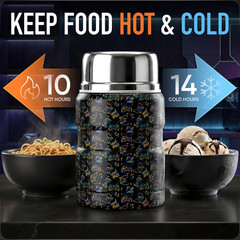 17 OZ Soup Thermo for Hot & Cold Food for Kids, Vacuum Insulated Steel Lunch