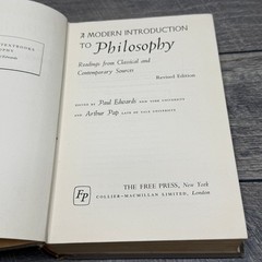 A Modern Introduction to Philosophy Edwards Pap 1966 Revised Ed Free Press