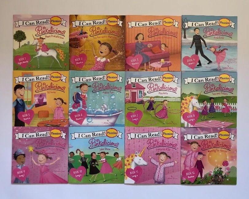 Pinkalicious Childrens Books Phonics I Can Read Readers Learn to Read Lot 12