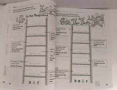 Scholastic Daily Word Ladders Grade 1-2 Homeschool Supplemental Curriculum Tools