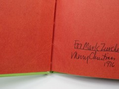 RARE Ellen Raskin Signed with Drawing HC Book Nothing Ever Happens On My Block