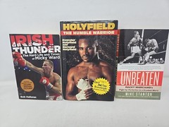 5 books BOXING HISTORY Biographies Marciano Holyfield Micky Ward Golden Age
