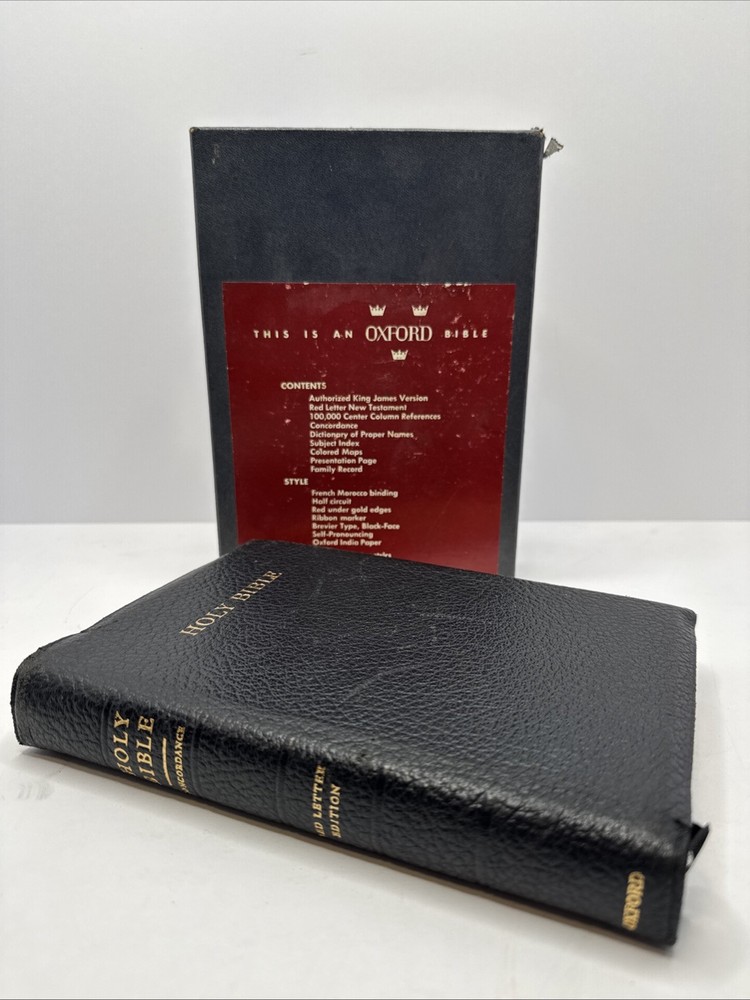 Holy Bible – King James Version – French Morocco Leather – Oxford