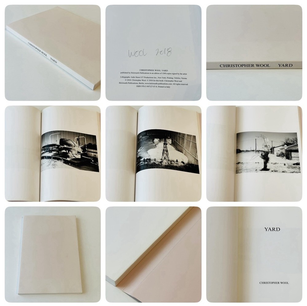 Handsigniertes Photobuch CHRISTOPHER WOOL 'Yard’, Holzwarth 2018 Kunstbuch Foto