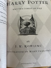 Rowling Harry Potter Goblet of Fire 2000 HC Mary GrandPré Book 4 Fantasy No DJ