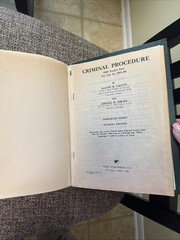 Criminal Procedure Hornbook/Student Edition LaFave & Israel 1985