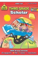 School Zone Third Grade Scholar Workbook: 64- School Zone, 0887434940, paperback