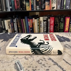 Jurassic Park – Michael Crichton (1990, Hardcover) First Edition/8th Print, G