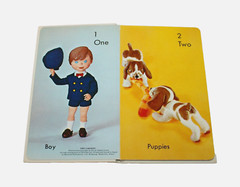 5 VTG Preschool Puppet Books T. Izawa Japan Ten Little Indians Farm Animals ABC