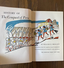 The Conquest of Peru 1957 William Prescott Heritage Press Harcover Slipcase