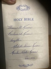 Vintage 1970 Holy Bible KJV Study Edition National Bible Press