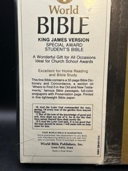 Holy Bible KJV Special Award Student’s Red Letter World Bible Dictionary