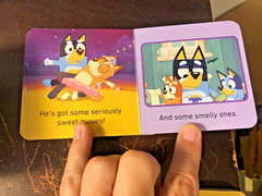 Bluey Little Library – 4 Board Books Make Jigsaw / BABY BOOKS LIKE NEW!
