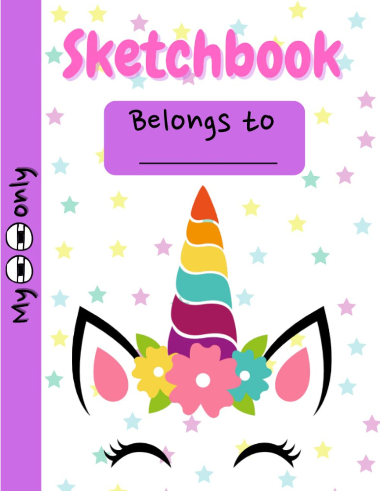 Sketch Book for Girls – Cute Unicorn Kawaii: 120 Pages, 8.5 X 11 Inches Sketchpa