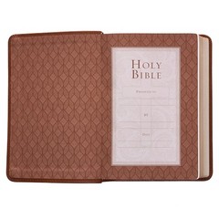 KJV Holy Bible, Compact Large Print Faux Leather Red Letter Edition – Ribbon Mar