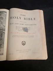 Holy Bible Red Letter Edition KJV National Bible Press Pocket Tabbed VTG