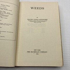 Vintage Gardening Weeds W C Muenscher 1946 HC Identification & Control 500 Weeds