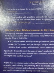 Student Bible by Wayne Rice (2005, Hardcover)