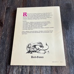 The Bestiary Lost World of Atlantis Keith Sechi 1986 Bard Games RPG Supplement