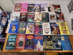 Lot of 28 Assorted Paperback Books, Novels Mixed Genres/Authors/Titles