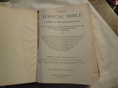 Vintage 1921 Nave’s Topical Bible Thumb INDEXED gilt edge