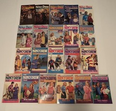 Lot of 60 Vintage Nancy Drew Files Mystery Paperbacks (#1-39, #41-59, #61-62)