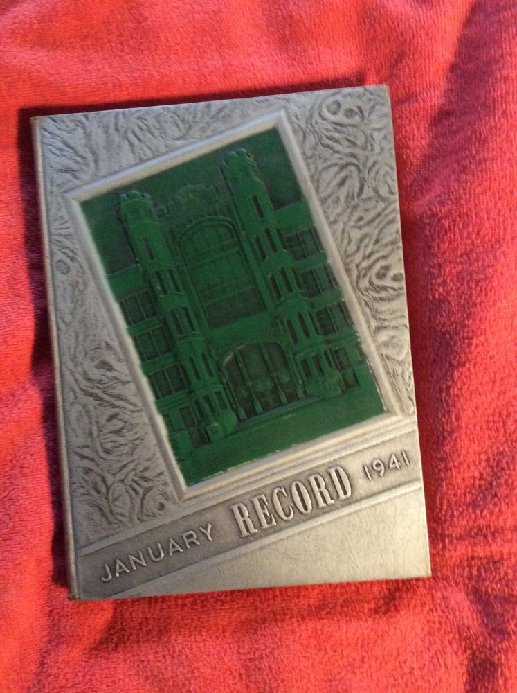 JANUARY RECORD 1941 YEARBOOK WEST PHILADELPHIA HIGH SCHHOL PLUS