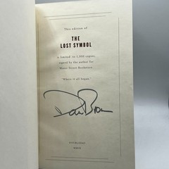 SIGNED The Lost Symbol by Dan Brown 1st Printing 1st Ed 2009 HCDJ Limited 1000
