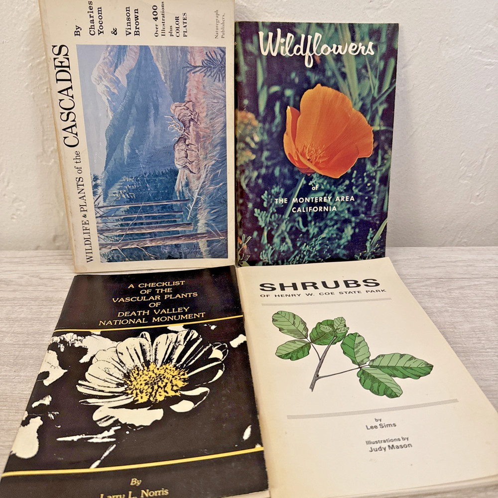 Lot 4 Books Wildflowers & Plants By Different Authors