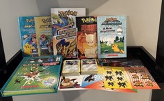 Pokemon Books, Stickers And 100 Cards