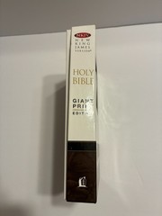 NKJV Holy Bible Giant Print Red Letters Leather New King James Brown Nelson