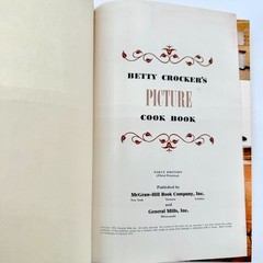 Betty Crocker’s Picture Cook Vintage 1950 Book 1st Edition/3rd Printing HC
