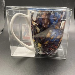 Captain America Cartoon Face 12 oz Mug Blue