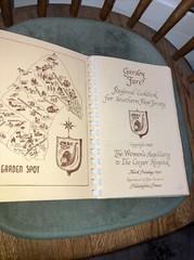 1967 Southern New Jersey Regional Cookbook Thick Tan Pb 255 Pages. 450 recipes