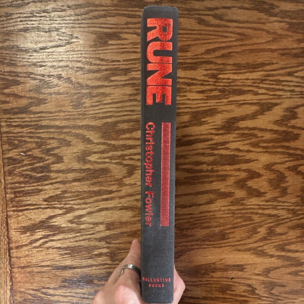 Rune Christopher Fowler Hardcover Ballantine Books 1991 First Edition