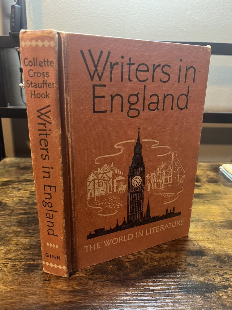 Writers In England The World In Literature Vintage 1949 HC