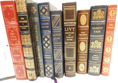 9 Easton Press Classic Books ~ Leather Bound Gold Gilt Crisp