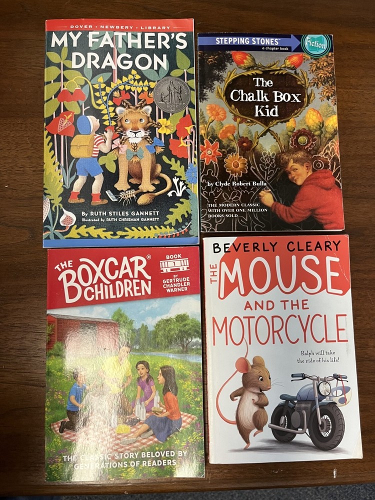 Juvenile Fiction Chapter Books, 4 books for ages 6-10