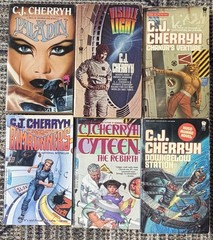 C.J. Cherryh Mixed Lot of 15 Faded Sun Triology-Chanur-Alliance Union + More