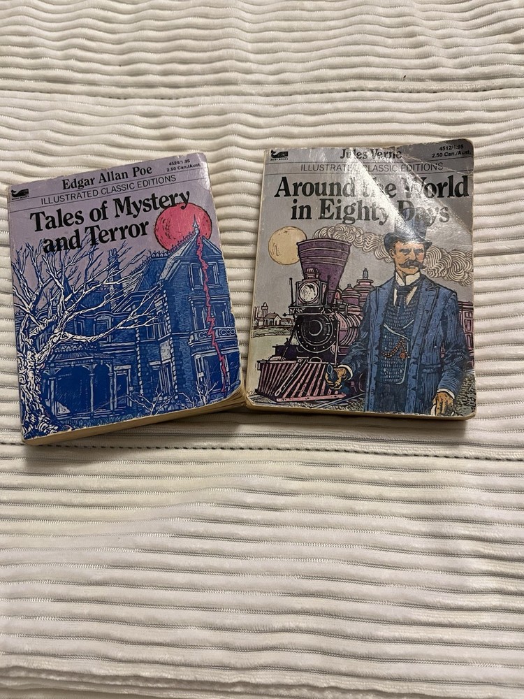 2 Vintage Books Illustrated Classic Editions Set Mini Pocket Size
