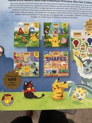 Pokémon Primers: 4 Book Box Set Collection Colors,ABC,123,Shapes