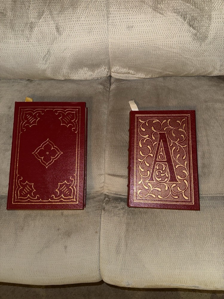2 Easton Press Classic Books: The Scarlet Letter + The Red And The Black