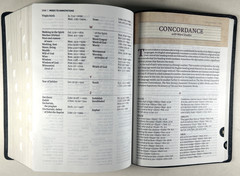 KJV Study Bible Black Genuine Leather Full Color Edition Indexed King James VG