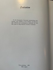 St. Cecilia Cathedral 1981 Diamond Jubilee Book by Ione Werthman