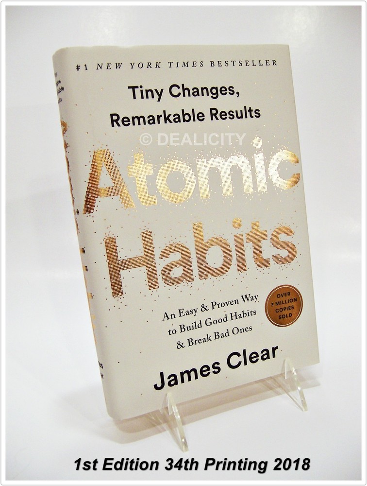 Atomic Habits: HARDCOVER by James Clear – Build Good Habits & Break Bad Ones Ⓟ