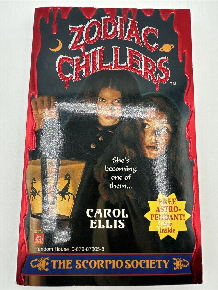 Zodiac Chillers The Scorpio Society First Print Carol Ellis Paperback 1995