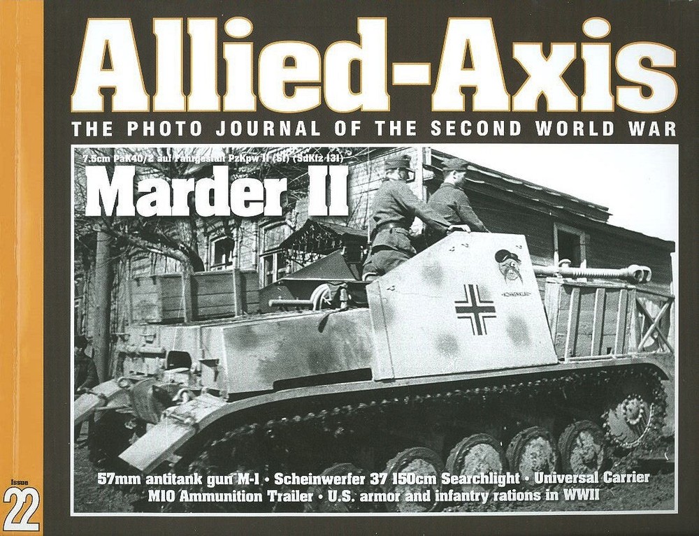 ALLIED-AXIS 22 MARDER II / 57mm ANTI-TANK GUN / GERMAN 150cm SEARCHLIGHT / M15A1