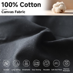 Canvas Fabric by the Yard, 59” Wide, 10Oz Premium Natural Cotton Duck Canvas Fa