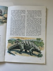 Vintage Golden Press Golden Exploring Earth Book Dinosaurs PB 1973 Illus